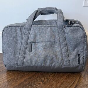 Incase Gray Travel Duffel Bag with Textured Fabric